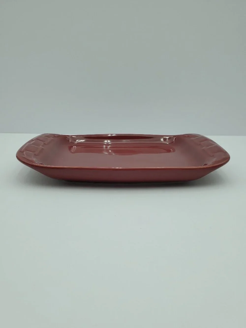 Longaberger Woven Traditions Paprika Appetizer Plate Snack Tray